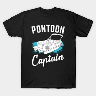 Pontoon Captain Boat Boating Gift T-Shirt